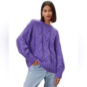 Love Whit by Whitney Port- Purple Chunky Sweater